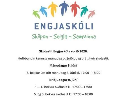 Skólaslit vorið 2026