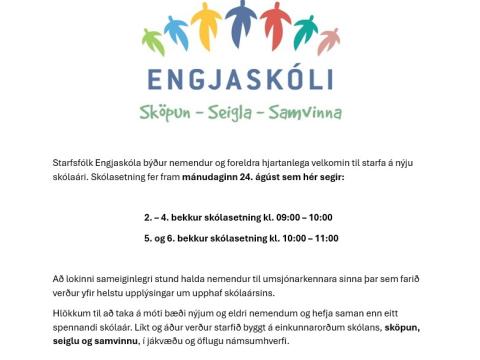 Skólasetning 2026