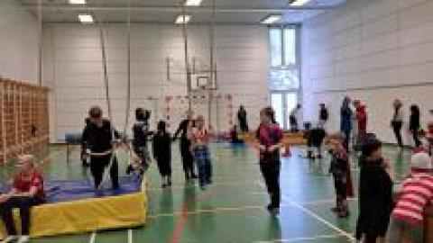 Ash Wednesday in the gymnasium